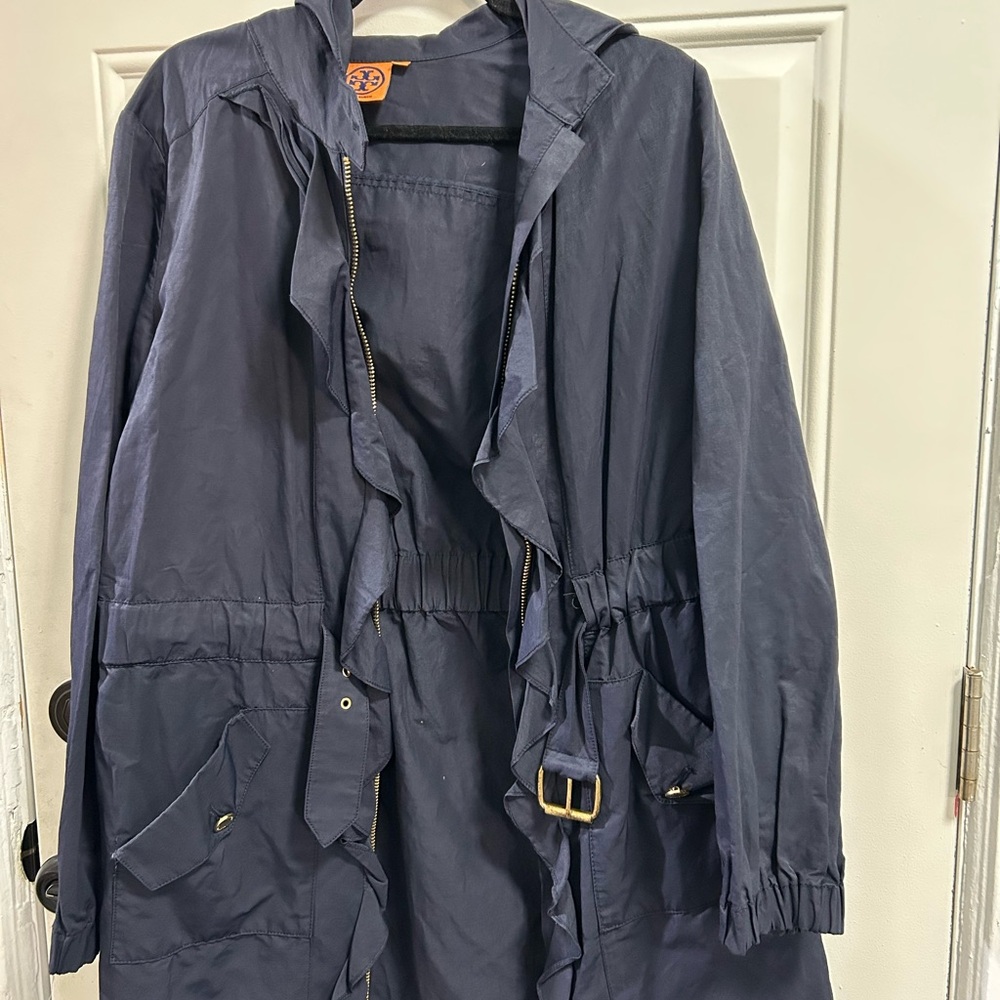 Tory Burch Navy Trench Coat
